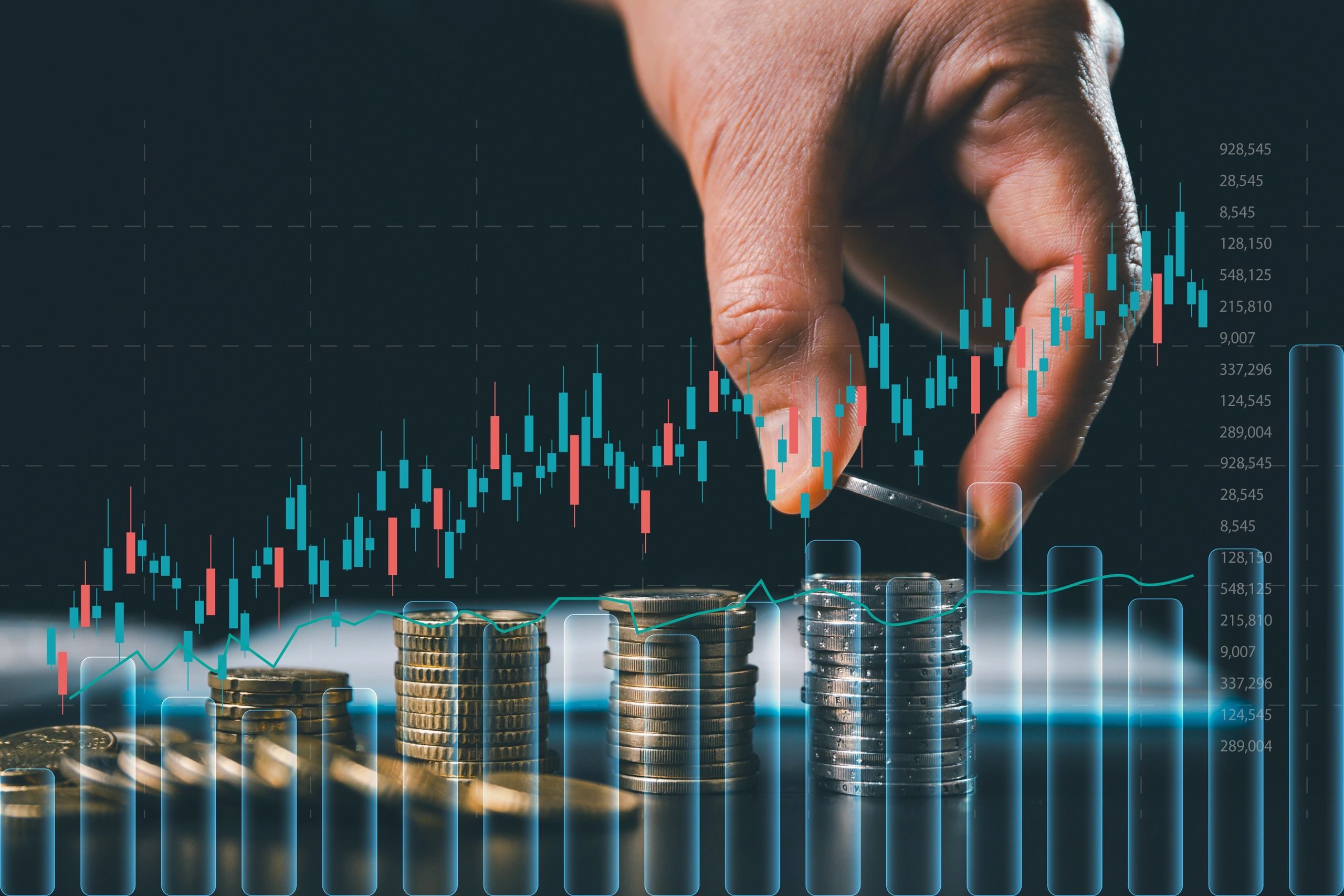 Investment planning and portfolio growth concept